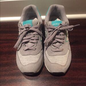 New Balance Gray and Teal Athletic Shoes